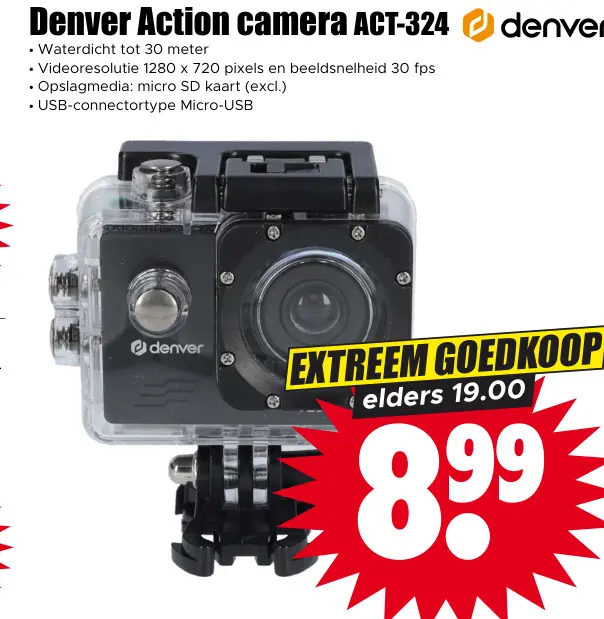 Aanbieding: Action camera ACT-324