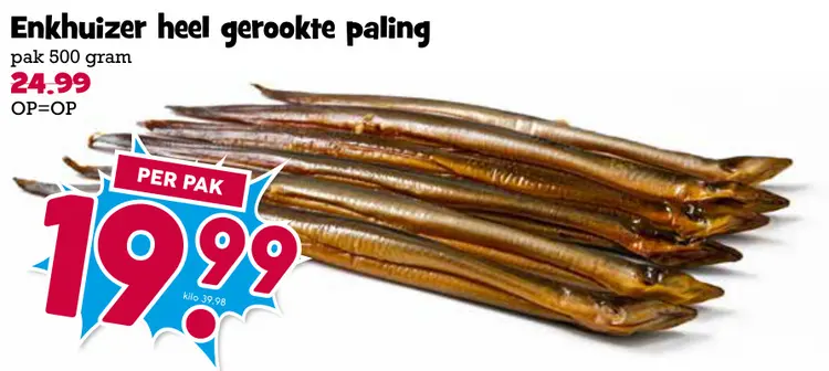 Aanbieding: gerookte paling