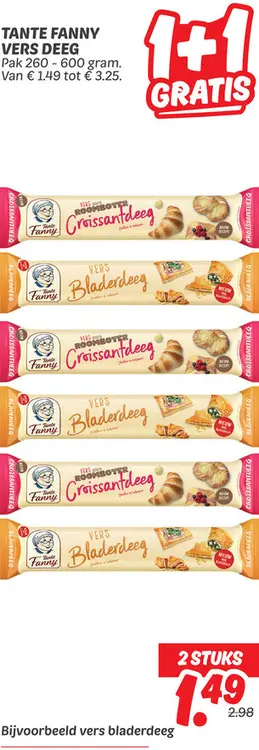 Aanbieding: Vers deeg