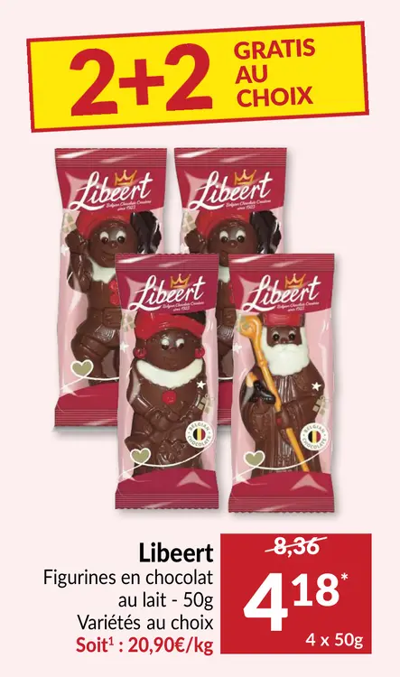 Offre: Libeert Figurines en chocolat au lait