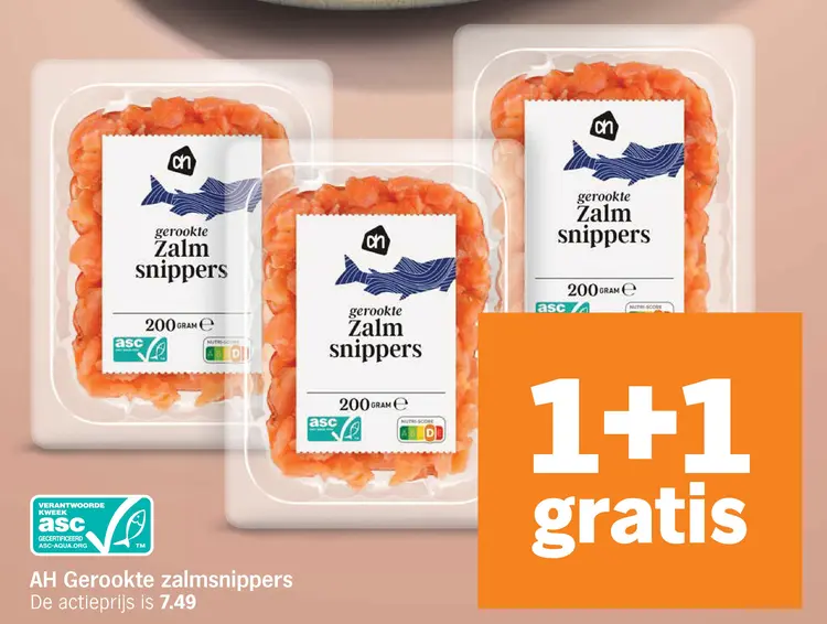 Aanbieding: Gerookte zalmsnippers