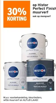 Aanbieding: Histor Perfect Finish muurverf