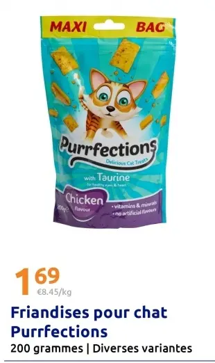 Offre: Friandises pour chat Purrfections