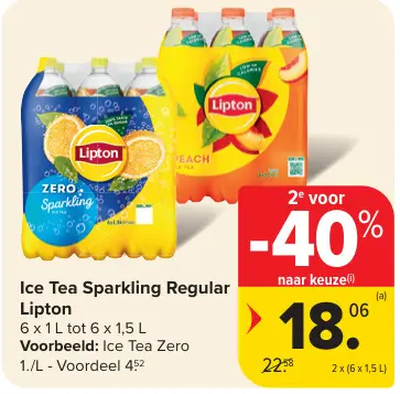 Promotie: Ice Tea Sparkling Regular