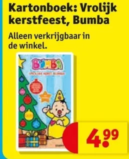 Aanbieding: Kartonboek: Vrolijk kerstfeest, Bumba