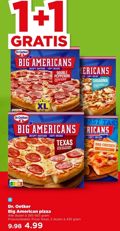 Aanbieding: Big American pizza