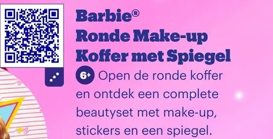 Promotie: Ronde Make-up Koffer met Spiegel