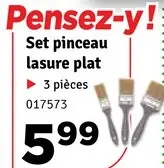 Offre: Set pinceau lasure plat