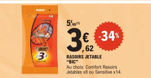 Aanbieding: Rasoirs jetable