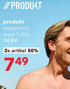 Aanbieding: Produkt gestreept heren zwemshort flamingo