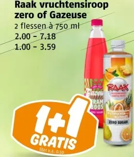 Aanbieding: Vruchtensiroop zero of Gazeuse