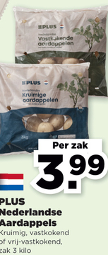 Aanbieding: Nederlandse Aardappels Kruimig , vastkokend of vrij - vastkokend , zak kilo