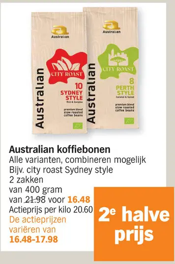 Aanbieding: koffiebonen