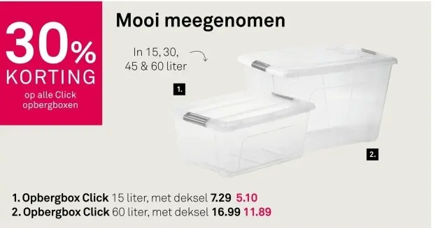 Aanbieding: Opbergbox Click