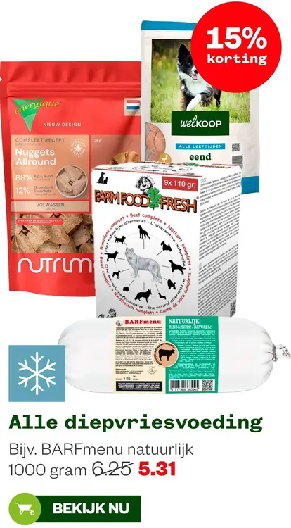 Aanbieding: Diepvriesvoeding