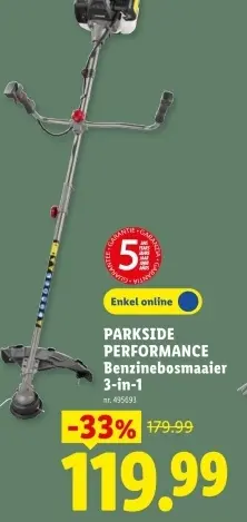 Promotie: Benzinebosmaaier 3-in-1