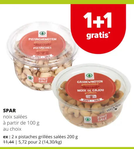 Offre: noix salées