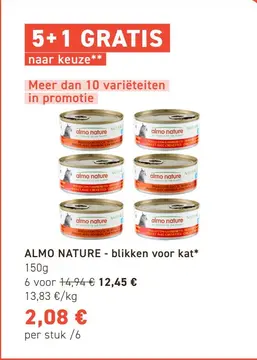 Aanbieding: ALMO NATURE - blikken voor kat