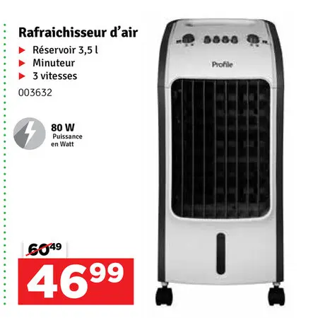Offre: Rafraichisseur d'air