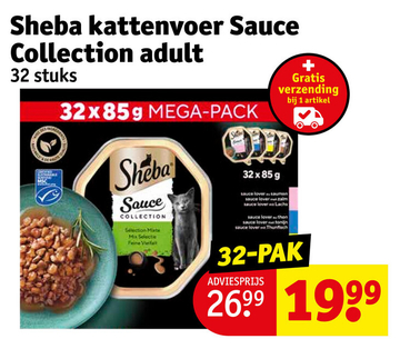 Aanbieding: Sheba kattenvoer Sauce Collection adult