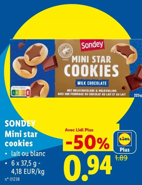 Offre: Mini star cookies