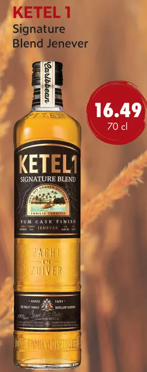 Aanbieding: Ketel 1 Signature Blend Rum Cask Finish Jenev