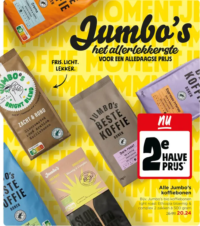 Aanbieding: Jumbo's bio koffiebonen