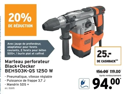 Offre: Marteau perforateur