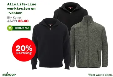 Aanbieding: Life-Line werktruien en -vesten