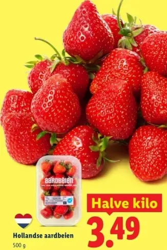Aanbieding: Hollandse aardbeien