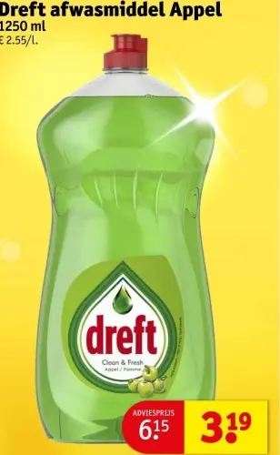 Promotie: afwasmiddel Appel