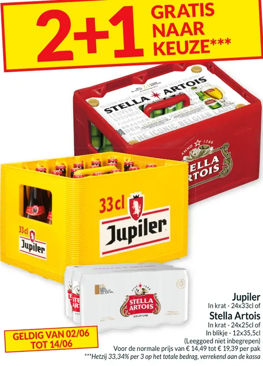 Promotie: Jupiler or Stella Artois