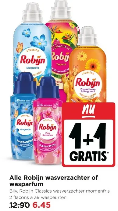 Aanbieding: Robijn wasverzachter of wasparfum