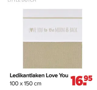Aanbieding: Ledikantlaken Love You