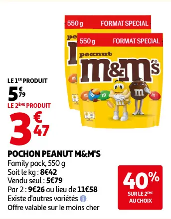 Promotie: Pochon peanut M&M's