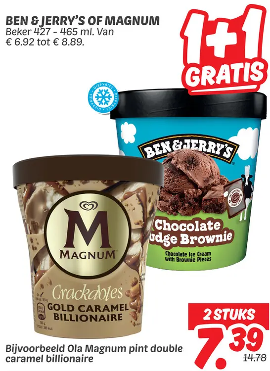 Aanbieding: Ben & Jerry's of Magnum