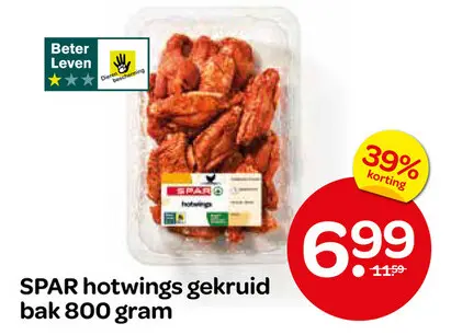 Aanbieding: hotwings gekruid