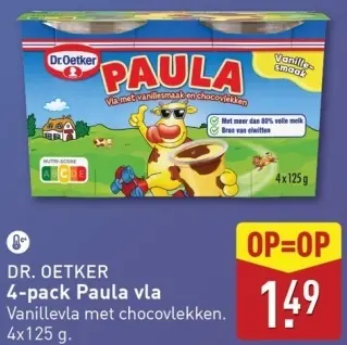 Aanbieding: 4-pack Paula vla