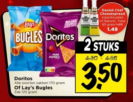 Aanbieding: Doritos Of Lay's Bugles