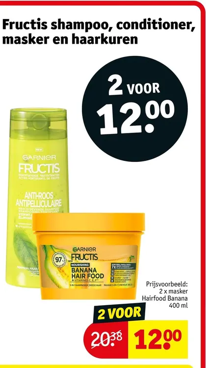 Promotie: Fructis shampoo, conditioner, masker en haarkuren