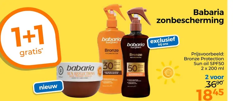 Aanbieding: Babaria zonbescherming