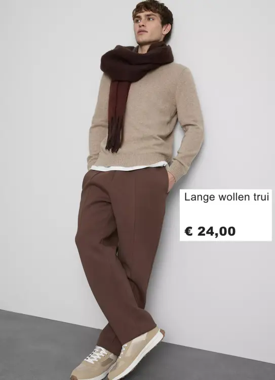 Aanbieding: Lange wollen trui