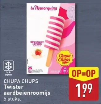 Aanbieding: Twister aardbeienroomijs