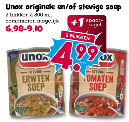 Aanbieding: Originele en/of stevige soep