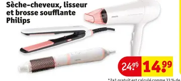 Offre: Sèche-cheveux, lisseur et brosse soufflante