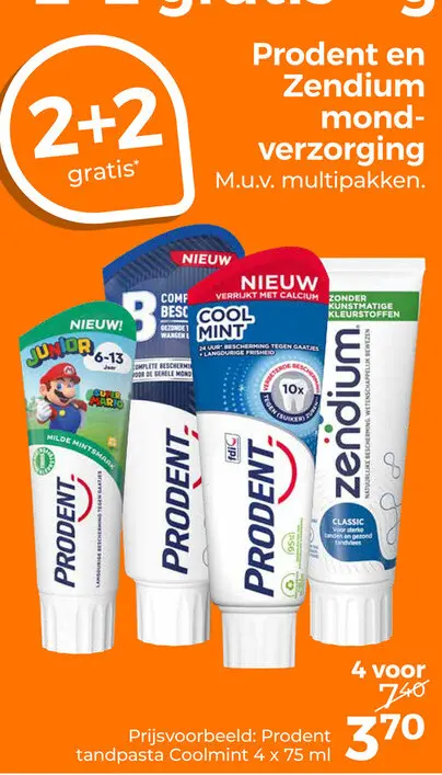 Aanbieding: Prodent en Zendium mondverzorging