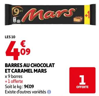 Promotie: Barres au chocolat et caramel