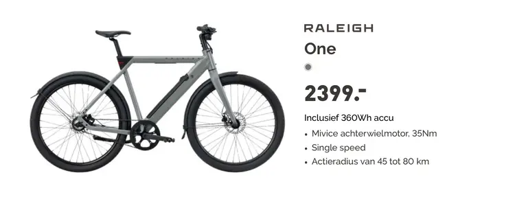 Aanbieding: RALEIGH One