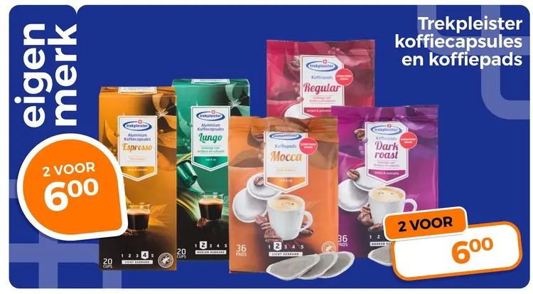 Aanbieding: Koffiecapsules en koffiepads