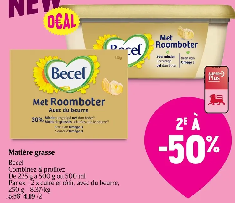 Offre: Matière grasse avec du beurre